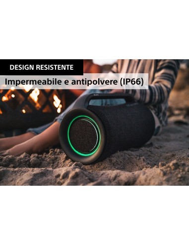 Sony SRS-XG500 - Cassa Boombox portatile Bluetooth® resistente ideale per feste con suono potente, effetti luminosi ed