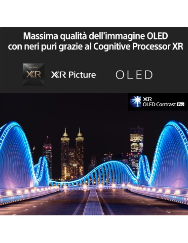 Sony XR-55A75K – 55”- BRAVIA XR™ - OLED – 4K Ultra HD – High Dynamic Range (HDR) – Smart TV (Google TV) - Modello 2022