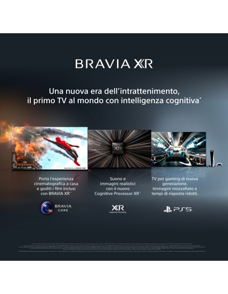 Sony BRAVIA XR-55A80J - Smart TV OLED 55 pollici, 4K ultra HD, HDR, con Google TV, Perfect for PlayStation™ 5 (Nero, Modello
