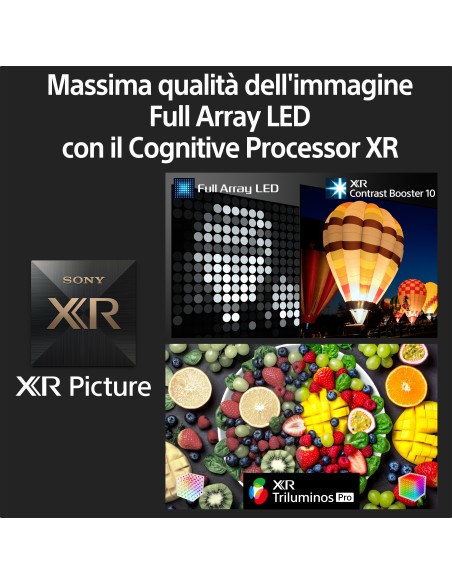 Sony XR-65X90K – 65”- BRAVIA XR™ - Full Array LED – 4K Ultra HD – High Dynamic Range (HDR) – Smart TV (Google TV) – Modello 2022
