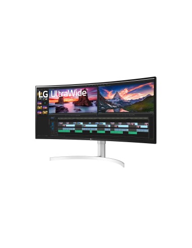 LG 38WN95C-W 88,9 cm (35") 3840 x 1600 Pixel UltraWide Quad HD Nero, Argento, Bianco