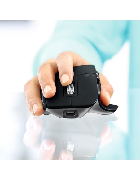 Logitech MX Master 3 – Mouse Wireless Avanzato per Mac, Scorrimento Rapido, Design Ergonomico, 4000 DPI, Personalizzabile,
