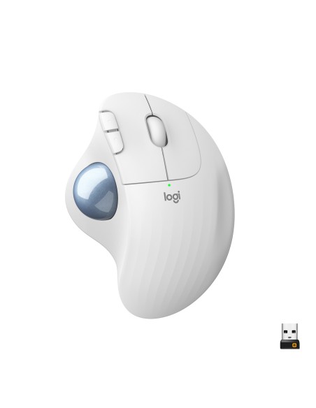 Logitech Ergo M575 mouse Mano destra RF senza fili + Bluetooth Trackball 2000 DPI