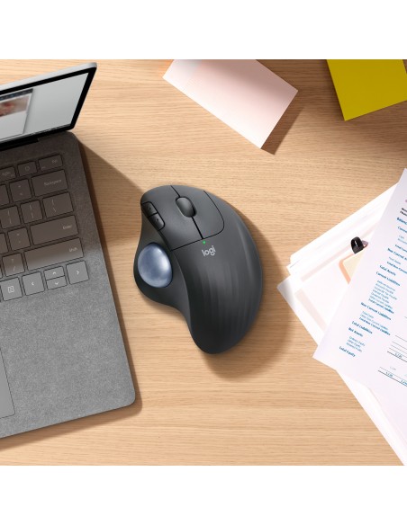 Logitech Ergo M575 mouse Mano destra RF senza fili + Bluetooth Trackball 2000 DPI