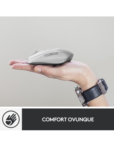 Logitech MX Anywhere 3 per Mac – Mouse Compatto Performante, Wireless, Scroller Magnetico Veloce, Su Ogni Superficie, Sensore