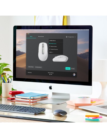 Logitech Anywhere 3 for Business mouse Mano destra Bluetooth Laser 4000 DPI
