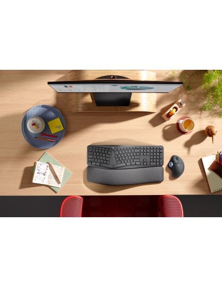 Logitech ERGO M575 for Business mouse Mano destra RF senza fili + Bluetooth Trackball 2000 DPI