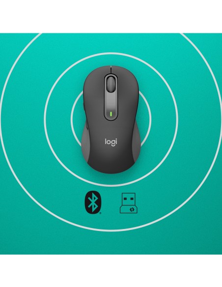 Logitech Signature M650 mouse Mano destra RF senza fili + Bluetooth Ottico 2000 DPI