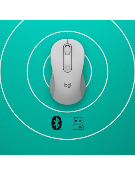 Logitech Signature M650 mouse Mano destra RF senza fili + Bluetooth Ottico 2000 DPI