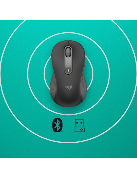 Logitech Signature M650 mouse Mancino RF senza fili + Bluetooth Ottico 2000 DPI