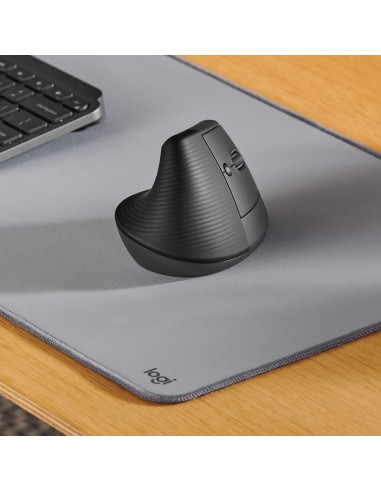 Logitech Lift Mouse Ergonomico Verticale, Senza Fili, Ricevitore Bluetooth o Logi Bolt USB, Clic Silenziosi, 4 Tasti,