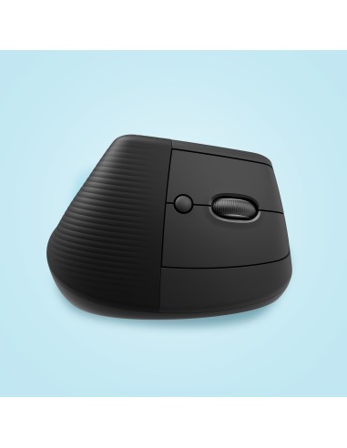 Logitech Lift Mouse Ergonomico Verticale, Senza Fili, Ricevitore Bluetooth o Logi Bolt USB, Clic Silenziosi, 4 Tasti,