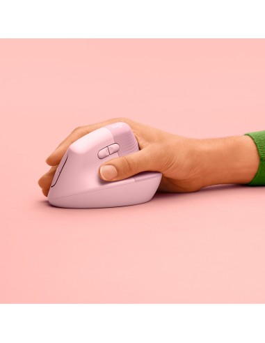 Logitech Lift Mouse Ergonomico Verticale, Senza Fili, Ricevitore Bluetooth o Logi Bolt USB, Clic Silenziosi, 4 Tasti,