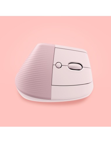Logitech Lift Mouse Ergonomico Verticale, Senza Fili, Ricevitore Bluetooth o Logi Bolt USB, Clic Silenziosi, 4 Tasti,