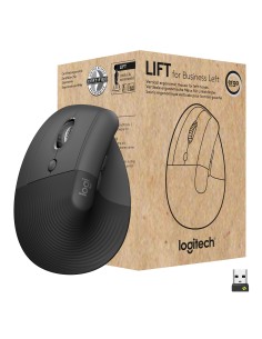 Logitech Lift for Business mouse Mancino RF senza fili + Bluetooth Ottico 4000 DPI