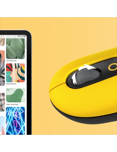 Logitech POP Mouse Wireless con Emoji personalizzabili, Tecnologia SilentTouch, Precisione e Velocità, Design Compatto,
