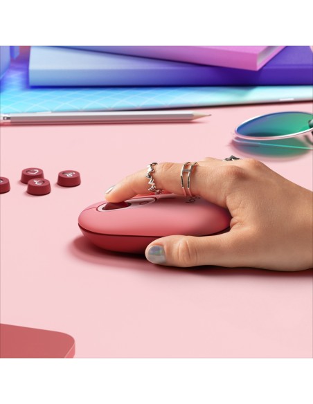 Logitech POP Mouse Wireless con Emoji personalizzabili, Tecnologia SilentTouch, Precisione e Velocità, Design Compatto,