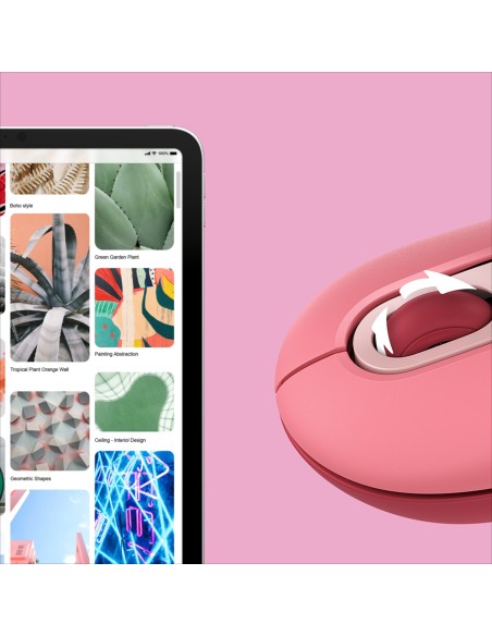 Logitech POP Mouse Wireless con Emoji personalizzabili, Tecnologia SilentTouch, Precisione e Velocità, Design Compatto,