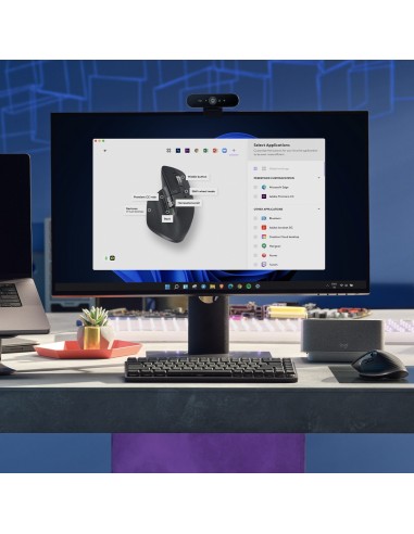 Logitech MX Master 3S mouse Mano destra RF senza fili + Bluetooth Laser 8000 DPI