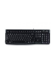 Logitech K120 Corded Keyboard tastiera USB QWERTY Spagnolo Nero