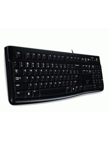Logitech K120 Corded Keyboard tastiera USB QWERTY Inglese Nero