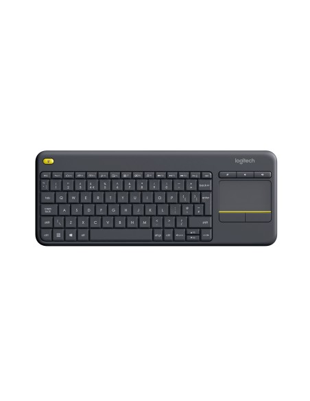 Logitech K400 Plus Tv tastiera RF Wireless QWERTY Inglese Nero