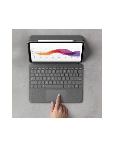 Logitech Folio Touch Grigio Smart Connector QWERTY Italiano