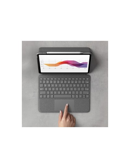 Logitech Folio Touch Grigio Smart Connector QWERTY Italiano