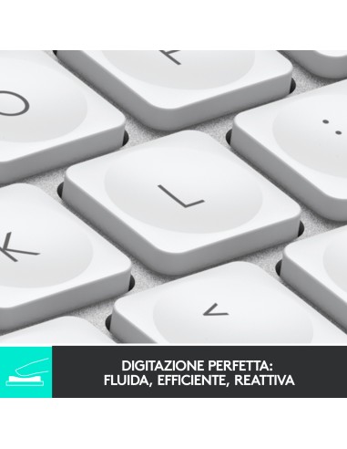 Logitech MX Keys Mini tastiera RF senza fili + Bluetooth QWERTY Italiano Grigio
