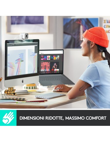 Logitech MX Keys Mini per Mac Tastiera Wireless, Minimal, Compatta, Bluetooth, Tasti Retroilluminati, USB-C, Digitazione