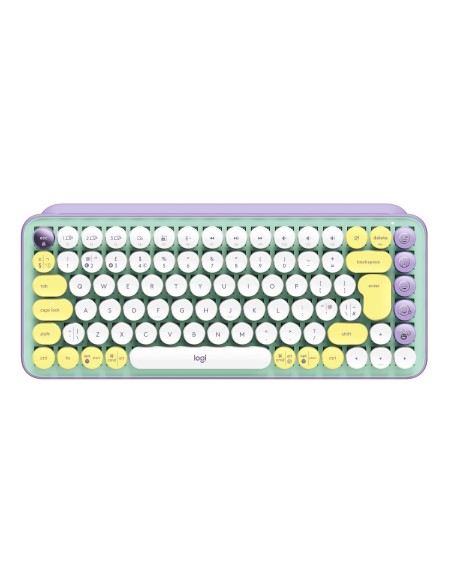 Logitech POP Keys Tastiera Meccanica Wireless con Tasti Emoji Personalizzabili, Design Compatto Durevole, Connettività