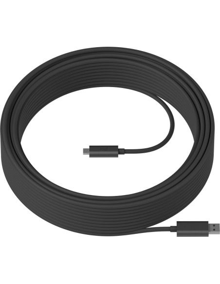 Logitech Strong cavo USB 25 m USB 3.2 Gen 2 (3.1 Gen 2) USB A USB C Grafite