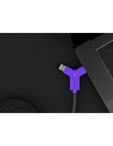 Logitech Swytch Trasmettitore e ricevitore AV Nero, Viola