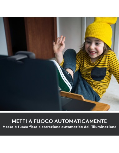Logitech C505 Webcam HD - Videocamera USB Esterna 720p HD per Desktop o Laptop con Microfono a Lunga Portata, Compatibile con