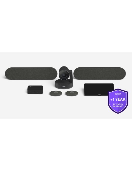 Logitech One year extended warranty for large room solution with Tap and RallyPlus