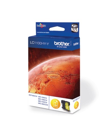 Brother LC1100HYY cartuccia d'inchiostro 1 pz Originale Resa elevata (XL) Giallo