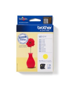 Brother LC121Y cartuccia d'inchiostro 1 pz Originale Giallo