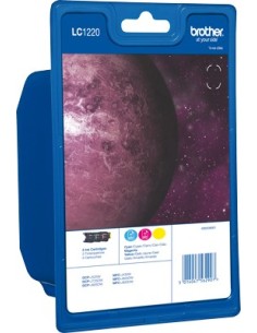 Brother LC-1220RBWBP cartuccia d'inchiostro 3 pz Originale Ciano, Magenta, Giallo