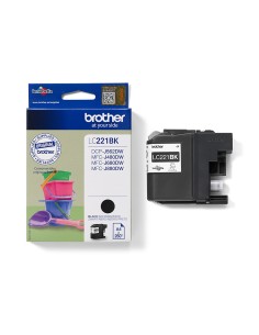 Brother LC221BK cartuccia d'inchiostro 1 pz Originale Nero 2