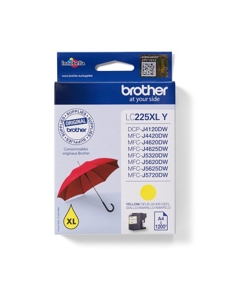 Brother LC225XLY cartuccia d'inchiostro 1 pz Originale