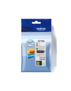 Brother LC3219XLVALBP cartuccia toner 4 pz Originale Nero, Ciano, Magenta, Giallo