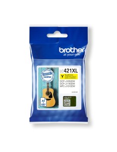 Brother LC421XLY cartuccia d'inchiostro 1 pz Originale Giallo