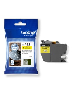 Brother LC422Y cartuccia d'inchiostro 1 pz Originale Giallo 2
