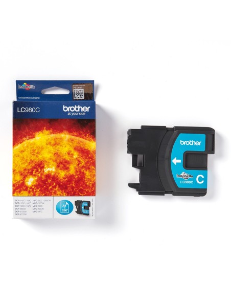 Brother LC980C cartuccia d'inchiostro 1 pz Originale Ciano
