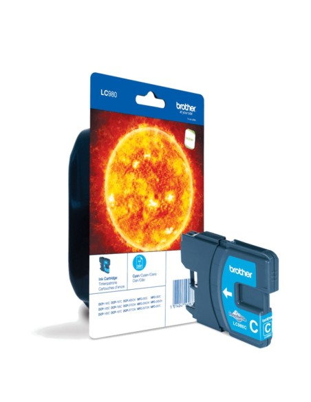 Brother LC980CBP cartuccia d'inchiostro 1 pz Originale Ciano