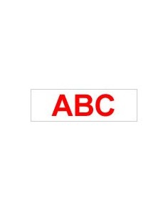 Brother Labelling Tape - 12mm, Red White, Blister nastro per etichettatrice M
