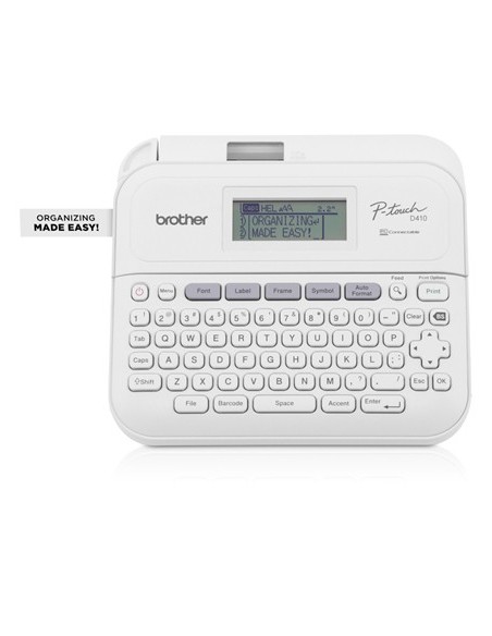 Brother PT-D410 stampante per etichette (CD) Trasferimento termico 180 x 180 DPI Cablato TZe QWERTY