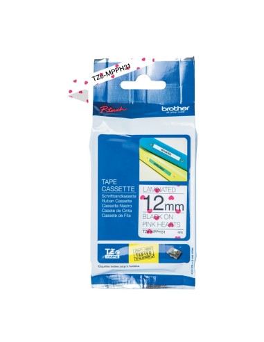 Brother TZE-MPPH31 nastro per etichettatrice Nero su rosa