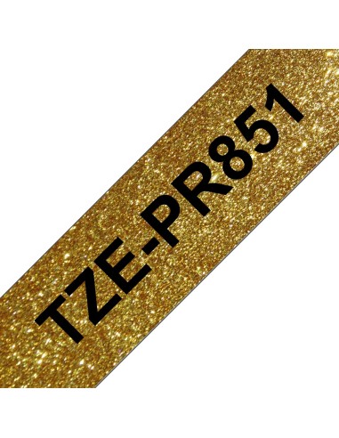 Brother TZe-PR851 nastro per etichettatrice Nero dorato