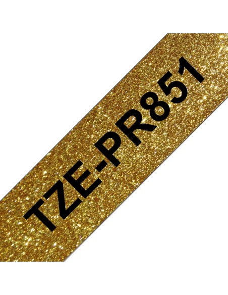 Brother TZe-PR851 nastro per etichettatrice Nero dorato